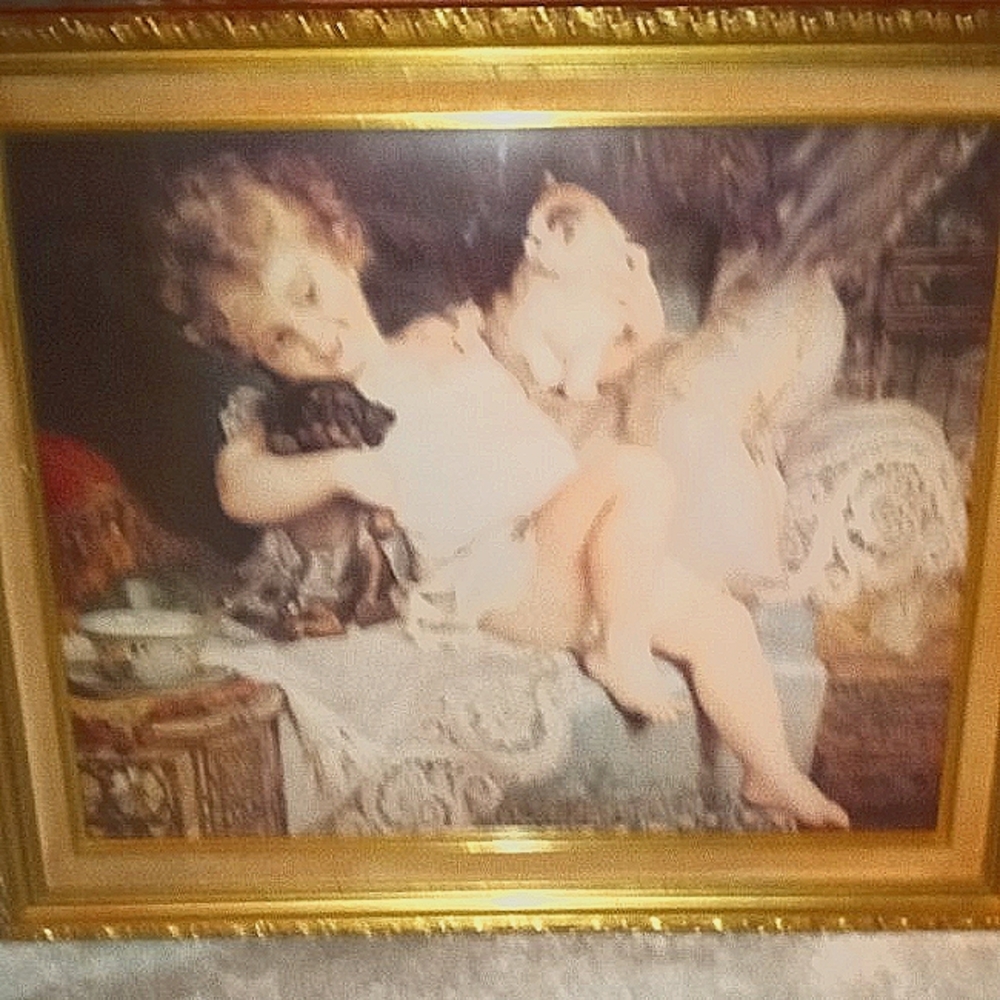 Beautiful gold frame picture
